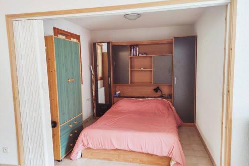 Postel nebo postele na pokoji v ubytování Morzine 2 pièces aux pieds des pistes avec Wifi