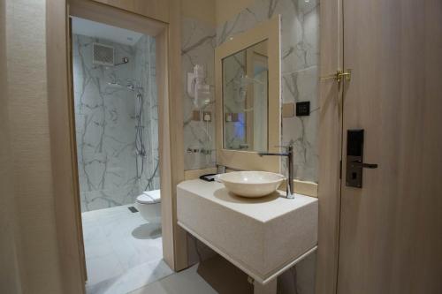 فندق قوبا السويس tesisinde bir banyo