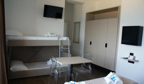 Hotel Palazzo Cavejaにあるベッド