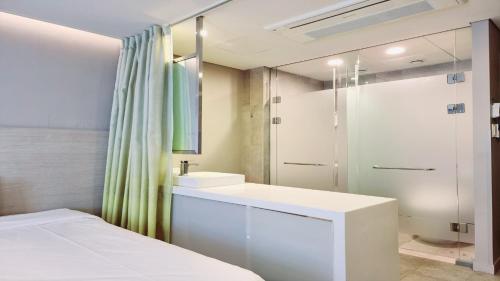 Koupelna v ubytování New Seoul Hotel Myeongdong
