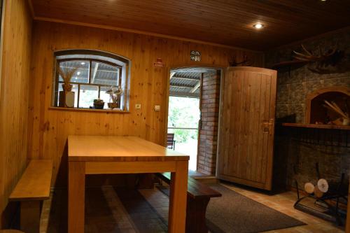 Dining area in a vendégházakat