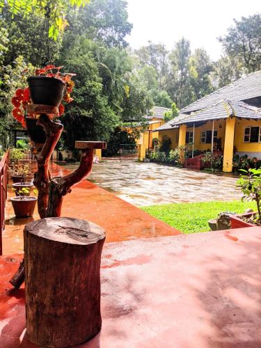 Un jardín fuera de Guddadamane Homestay