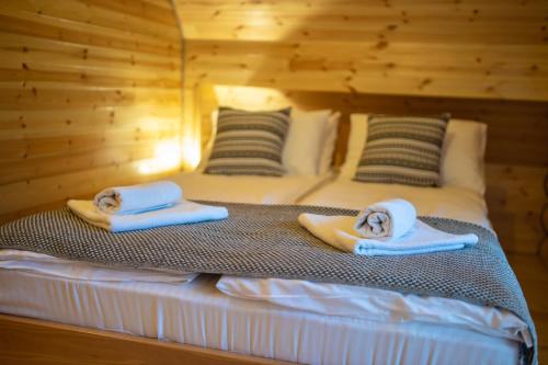 En eller flere senge i et værelse på Brvnare Park Borova