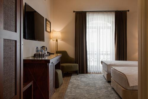 Mest Hotel Istanbul Sirkeciにあるベッド