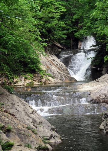 a stream of water in the middle of a river at Natural Bridge Hotel, Trademark Collection by Wyndham in Natural Bridge