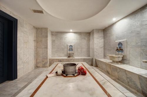 a bathroom with a tub and a sink at Concept Nisantasi Hotels & Spa in Istanbul