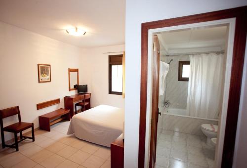 Koupelna v ubytování Hotel Beri