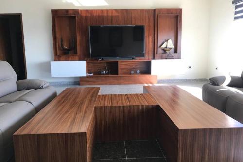 TV a/nebo společenská místnost v ubytování Penthouse en Irapuato