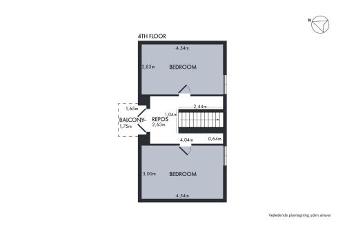 a floor plan of a house at Sanders Regent - Treasured Three-Bedroom Apartment Near Central Square in Copenhagen
