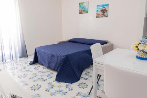 Postel nebo postele na pokoji v ubytování Sorrento Pretty Home Sea View