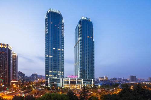 Nespecifikovaný výhled na destinaci Wu-si nebo výhled na město při pohledu z hotelu