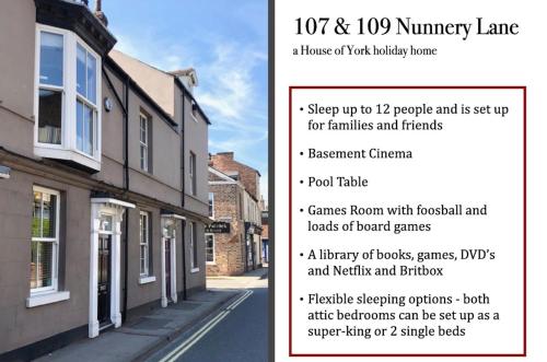 107 and 109 Nunnery Lane, York, Marea Britanie