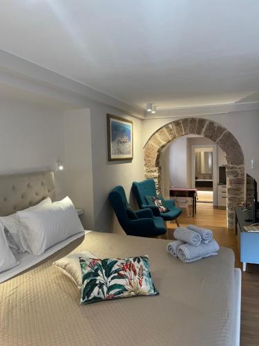 Ruang duduk di Assisi AD Apartments - Fratello Sole Luxury Loft