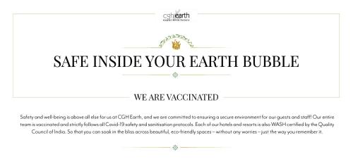 a page of a website with a certificate of authenticity at Maison Perumal Pondicherry - A CGH Earth Experience in Puducherry