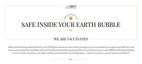 ポンディシェリにあるMaison Perumal Pondicherry - CGH Earthの信用証明書を記載したウェブサイトのページ