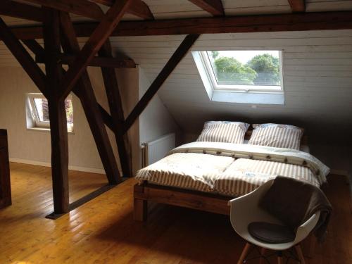Katil atau katil-katil dalam bilik di FeWo Siegelsum Nordsee
