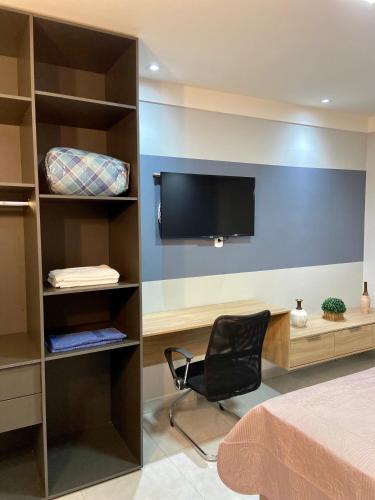 TV a/nebo společenská místnost v ubytování Apartamento Studio Centro de Macapá