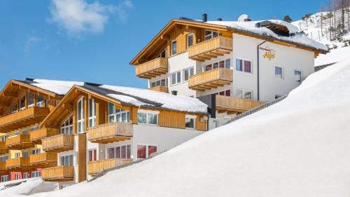 a hotel on a snow covered mountain at Fewo-Obertauern Alps in Obertauern