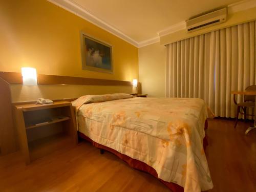 Katil atau katil-katil dalam bilik di Itatiaia Hotel Passo Fundo