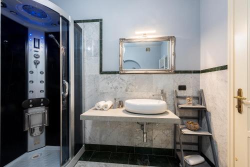 Kylpyhuone majoituspaikassa DiVino Holiday Apartments