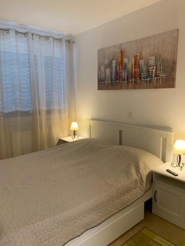Postel nebo postele na pokoji v ubytování Apartment Ilica Newish