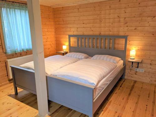 Ένα ή περισσότερα κρεβάτια σε δωμάτιο στο Ferienhaus Hannes