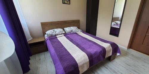 
Łóżko lub łóżka w pokoju w obiekcie Hostel Zamość
