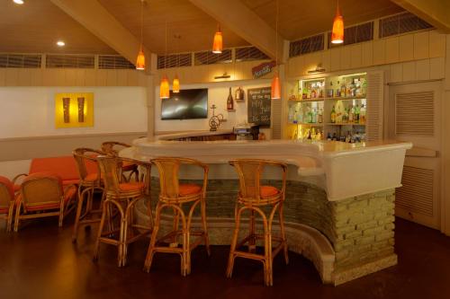 Lounge oder Bar in der Unterkunft Fish Tail Lodge