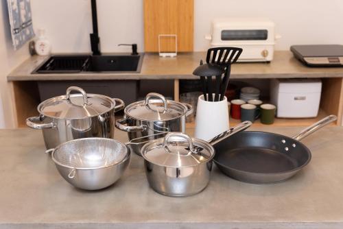 Una cocina o cocineta en 強羅base A棟 - GORA Base A
