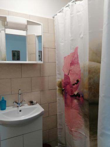 Koupelna v ubytování Berkenyés Vendégház