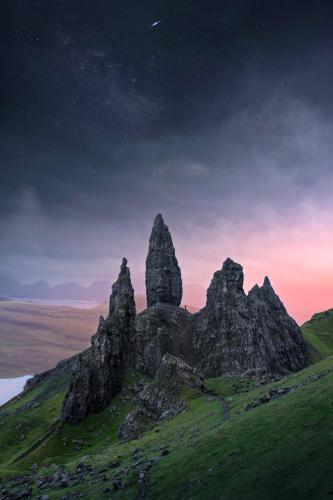a group of rocks on top of a mountain at Isle of Skye Guest House in Kyleakin