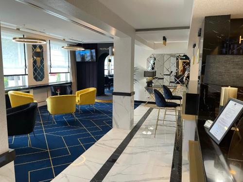 Χώρος καθιστικού στο Hotel Daria