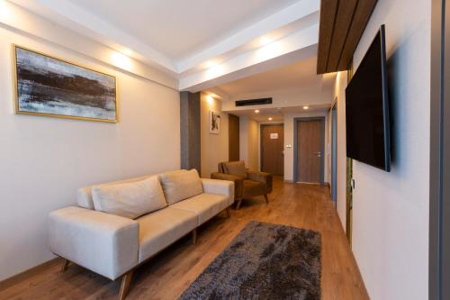 Cabir Deluxe Hotel Sapancaにあるテレビまたはエンターテインメントセンター