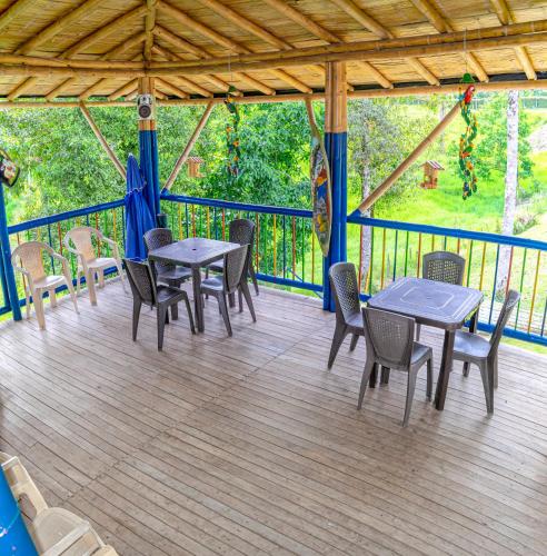 Finca Hotel San Isidroにあるバルコニーまたはテラス