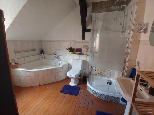 Ванна кімната в Ferienhaus "Kleinod"