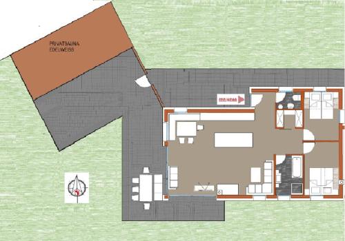 Κάτοψη του Apartments am Burggraben