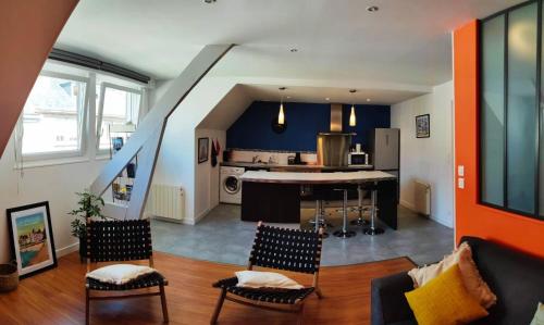 Un lugar para sentarse en COEUR DE VILLE - Appartement de charme sous pente