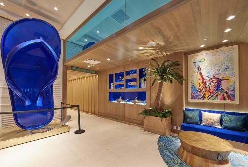 Lobbyn eller receptionsområdet på Margaritaville Resort Times Square