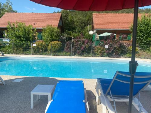 Πισίνα στο ή κοντά στο chalet des planchettes