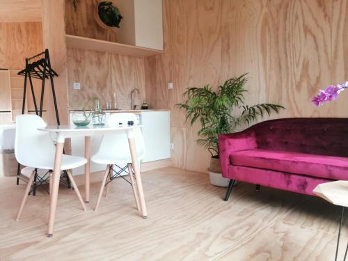 Posezení v ubytování Cabanas Mirador Cachamuíña