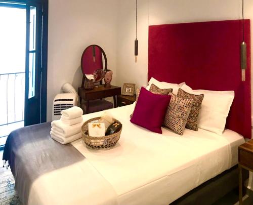 Postel nebo postele na pokoji v ubytování Casa Toro Calpe