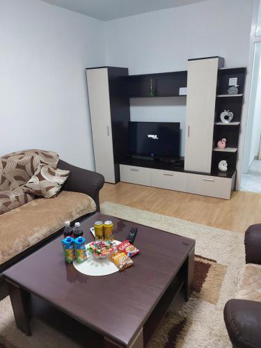 Χώρος καθιστικού στο Apartman Sladja