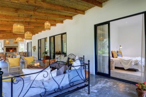 Χώρος καθιστικού στο Boshuis Farm Stay