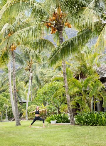 Jardin de l'établissement LUX* Le Morne Resort