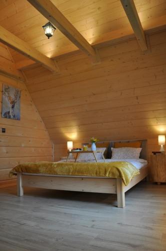 Ένα ή περισσότερα κρεβάτια σε δωμάτιο στο Kukulisko, Majówka 2024, wakacje, wolne terminy, zadzwoń
