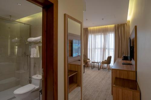 Koupelna v ubytování W Suites Hotel