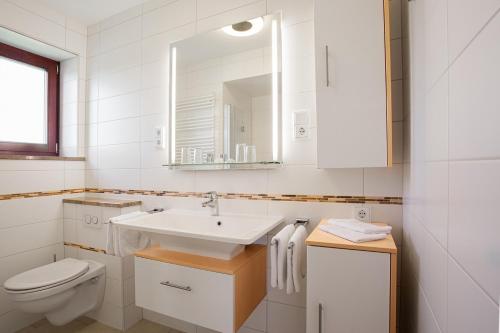 Koupelna v ubytování Gästehaus Prinzregent Luitpold