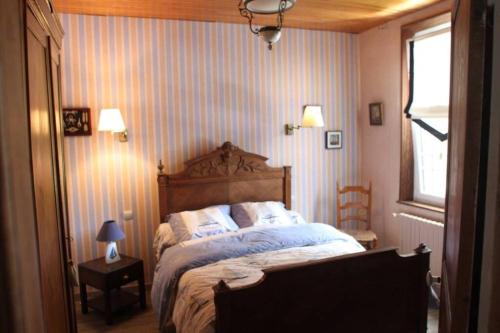 เตียงในห้องที่ Maison favieres baie de Somme