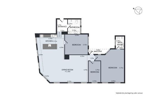 Κάτοψη του Sanders Regent - Popular Three-Bedroom Apartment Near Central Square