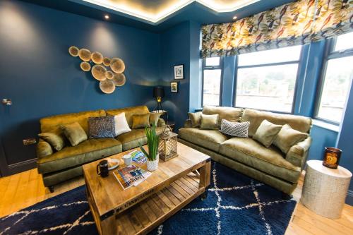Χώρος καθιστικού στο Craven by Casa Del Artista - 4 Bedroom Luxury House - Skipton